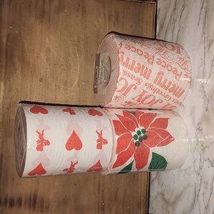 NEW Christmas Holiday novelty toilet paper 3 pack bundle